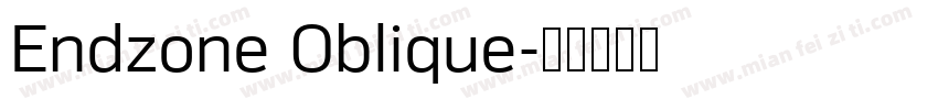 Endzone Oblique字体转换
